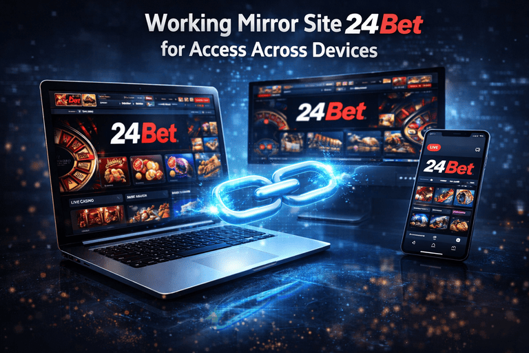 Робоче дзеркало БК 24Бет для входу зі смартфона, комп’ютера та інших пристроїв зі збереженням доступу до акаунта і ставок